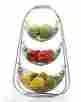 63834614218 Saganizer Fruit Basket Storage Holder Tier Kitchen Dining Room Table Top Modern Decor Home 638346142186