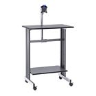 6464-36 Sandusky Height Workstation With Lcd Mount Charcoal 190403739994