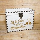 657552915513 Handmade Recipe Box And Dividers Wooden Personalized Kitchen