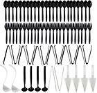 689139382654 Party Essentials Assorted Plastic Utensil Kitchen Forks Knives
