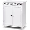 6952938397889 Unbranded White Wooden Storage Cabinet Cupboard