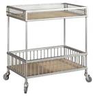 710-596 Hammary Trolley In Distressed Light Stain Finish Id 704428100594