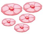722076210007 Charles Viancin Hibiscus Lid Medium Large Silicone Food