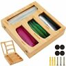 725892819331 Housedeco Ziplock Bag Storage Organizer Bamboo Kitchen Drawer