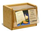 7350 Clear Solutions Maple Recipe Box Holds Inch Cards 739772073508