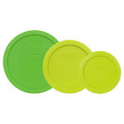 7402-7201-7200-pc Pyrex Green Edamame Round Plastic Lids 680226780568