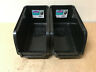 X10.75 762016427898 Iris Small Stacking Bin Black Desktop Space Saver