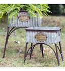770015 Colonial Tin Works Metal Poland Tubs With Stands 801106170693 770015 Colonial Tin Works Metal Poland Tubs With Stands 801106170693