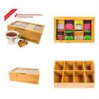 8-storage 798154775676 Tea Box Storage Organizer With Bonus Cotton Shopping