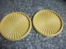 808-31 Tupperware Two Vintage Servalier Replacement Harvest Gold Lid Only
