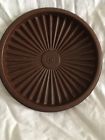 810-18 Tupperware Vintage Servalier Replacement Round Brown Lid
