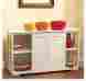 83560wht Kitchen Storage Cabinets Simple Living For The Small White Organizer Shelves Display Cabinet 024319835603