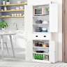 842525194600 Aosom Llc Homcom Traditional Freestanding Kitchen Pantry Cabinet 842525194600 Aosom Llc Homcom Traditional Freestanding Kitchen Pantry Cabinet