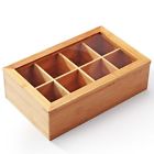 86171 Natural Bamboo Tea Box Lid Chest Organizer Bags 689213086171 86171 Natural Bamboo Tea Box Lid Chest Organizer Bags 689213086171