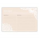 8724 Dashleigh Modern Lace Recipe Cards Inches Double Sided 696567946747