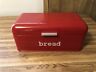 886466444554 Home Basics New Kitchen Storage Vintage Red Metal