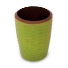 899172002222 N A Enrico Casual Dining Utensil Vase In Avocado And Dark Brown Lacquer