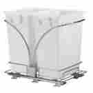 C21247-1 9-gallon Household Essentials Under Cabinet Double Sliding Trash Can Caddy 798527578262