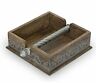 92848 Gg Collection Wood And Metal Inlay Napkin Holder 037916928487
