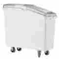 9321 Continental 21 Gallon White Mobile Ingredient Storage Bin With Lid