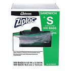 94600 Ziploc Resealable Sandwich Bags Clear 019800946005