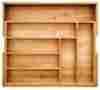 97338 Totally Bamboo Expandable Utility Drawer Organizer 8 Compartments 2 Adjustable Durable 0727973385636