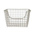98977 Spectrum Diversified Scoop Wire Storage Basket Medium Satin Nickel