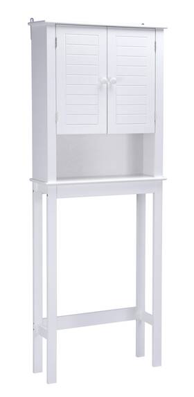 A And E Bath Shower 627539004523 Axil V 24 Inch W Wood Accent Cabinet - White