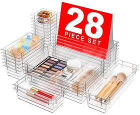 Fba-yz015clear28-m A-lugei Drawer Organizer Bathroom Organizers And Storage Makeup