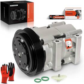 Apacc561 A-premium A/c Compressor With Clutch Compatible 4.9l 7.5l 1989 Ford F-1