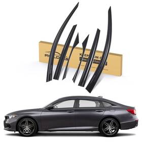 F-cprg01035-ac Aclong ‎ Smoke Rain Guards Fit For Honda Accord 2018 2019 2020 2021 2022 Tape-on Side