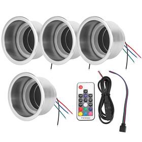 Acoutoc7ni83upgy Acouto Led Cup Holders For Car 4pcs Dc 12v Stainless Steel Rgb Bevera