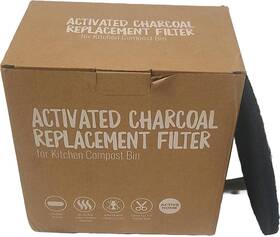 Active Home 722537558907 12 Pack Activated Charcoal Replacement Filters For Kitchen Compost Bin 6.5 Inch D