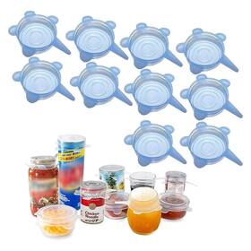 K-sl-37-bu Adpartner Silicone Can Lids 10-pack Of 2.6 All Blue Fit For 2.4ftft 3.2ftft