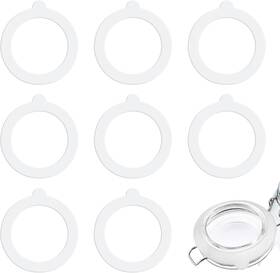 Hk86p3sn Aeaocvo 592783 1 8 Pieces 3.8 Inch Rubber Gasket For Glass Jars Silicone Replacement White