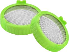 Uy-0002 Aexhot Sprouting Lids Removable Stainless Mesh Screen For 86mm Wide Mouth 2pcs Uy-0002 Aexhot Sprouting Lids Removable Stainless Mesh Screen For 86mm Wide Mouth 2pcs