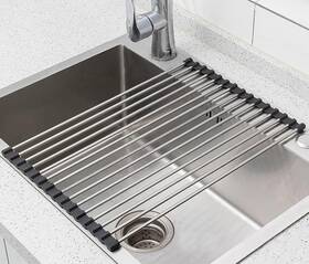 17.7ftftx11.2 Ahyuan Ah1645b Black Stainless Steel Over-sink Dish Drying Rack Roll-up Portable Inch