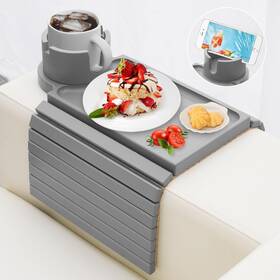 Ai-bcc4833ng Aisongdong Couch Cup Holder - 3 In 1 Arm Table Tray With 360 Rotating Holde