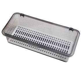 Lj-072-coffee Aiyoo Flatware Tray Kitchen Drawer Organizer With Lid And Drainer - Plastic