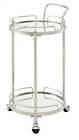 Ajubar3silkd01 Linon Round Bar Cart 753793012360