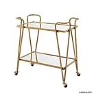 Ajubar4gldkd01 Linon Bar Cart In 753793012377