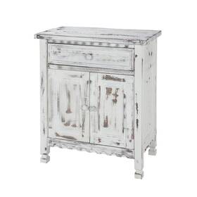 Acca23wa Alaterre Furniture Country Cottage White Antique Accent Cabinet