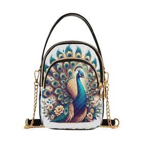 A02x23031 Alaza Quilted Crossbody Bags For Women A Beautiful Peacock Womens