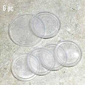 Az6cc Alazco 6pc Bpa-free Can Covers - Large Medium And Small Plastic Tight Seal Lids For