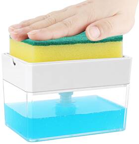 Alb1 Albayrak Premium Quality Soap Dispenser With Added Features For Kitchen - Sponge Holde