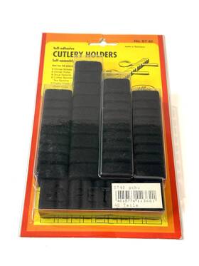 St-40 Albec Self Adhesive Cutlery Utensil Holders St 40 Germany Set For Pc New Read