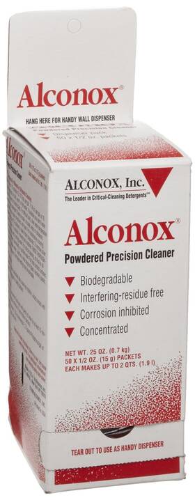 C5310-7 Alconox 1112 Powdered Precision Cleaner 50 X 1/2oz Packet Dispenser Box