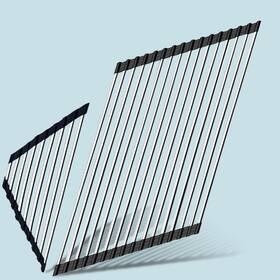 Alimart 704078015859 Roll Up Dish Drying Rack Triangle For Sink Over The Dis