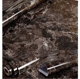 Mjy457 Amao Amhao Black Brown Granite Look Marble Effect Wallpaper Film Vinyl Self Adhesi