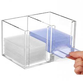 Hos-amazingspark-7123 Amazingspark Acrylic Trading Cards Holder 6.6 X 4.5 4 Inch Card Pack Dispenser Top Stora